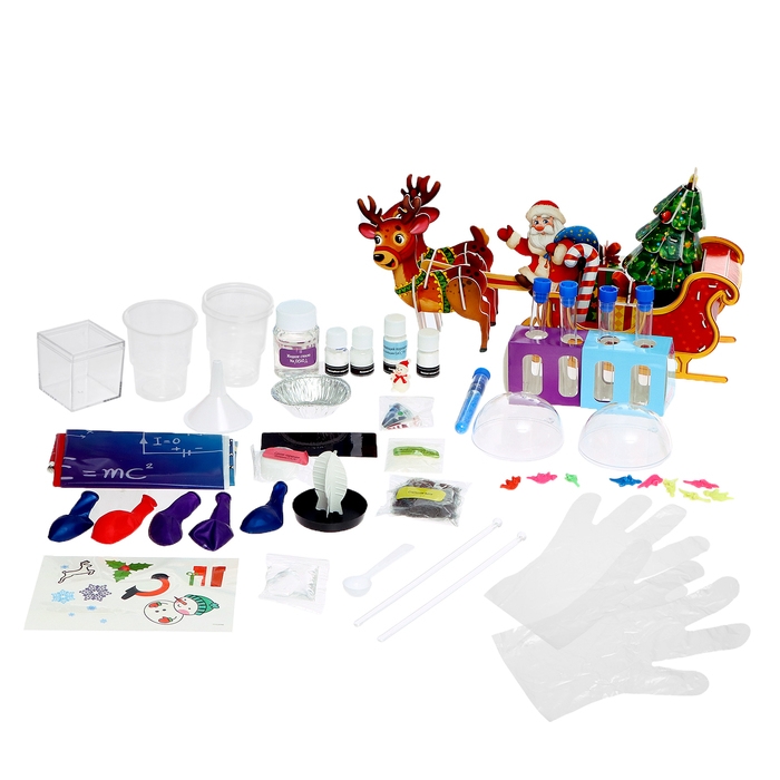 Набор для опытов &laquo;Химия Нового года&raquo;, 20 опытов, в пакете