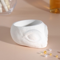 Подсвечник "Пришелец" высота 5 см, d-6 см белый Подсвечник "Пришелец" высота 5 см, d-6 см белый