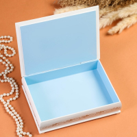 Шкатулка &laquo;Ветка розы&raquo;, белая, 16&times;22 см, лаковая миниатюра