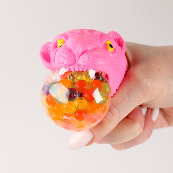 Антистресс сквиш мялка &laquo;Голова&raquo;, с гидрогелем,в пакете,микс