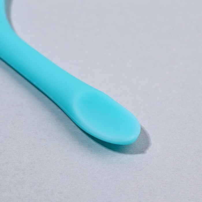 Трафарет для макияжа, силиконовый, 11,7 &times; 6 &times; 0,7 см, цвет голубой