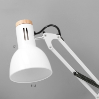 Настольная лампа "Юнец" Е27 40Вт белый 14,5х14,5х62 см RISALUX Настольная лампа "Юнец" Е27 40Вт белый 14,5х14,5х62 см RISALUX