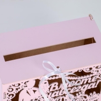 Семейный банк "Вместе навсегда", 24х14х20 см, Розовый пастель Семейный банк "Вместе навсегда", 24х14х20 см, Розовый пастель