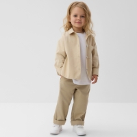 Рубашка детская MINAKU: Jeans collection, цвет бежевый, рост 104 см