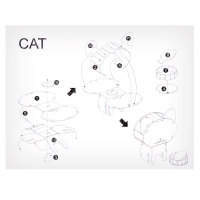 Набор для творчества создние 3D фигурки «Кот» Набор для творчества создние 3D фигурки «Кот»