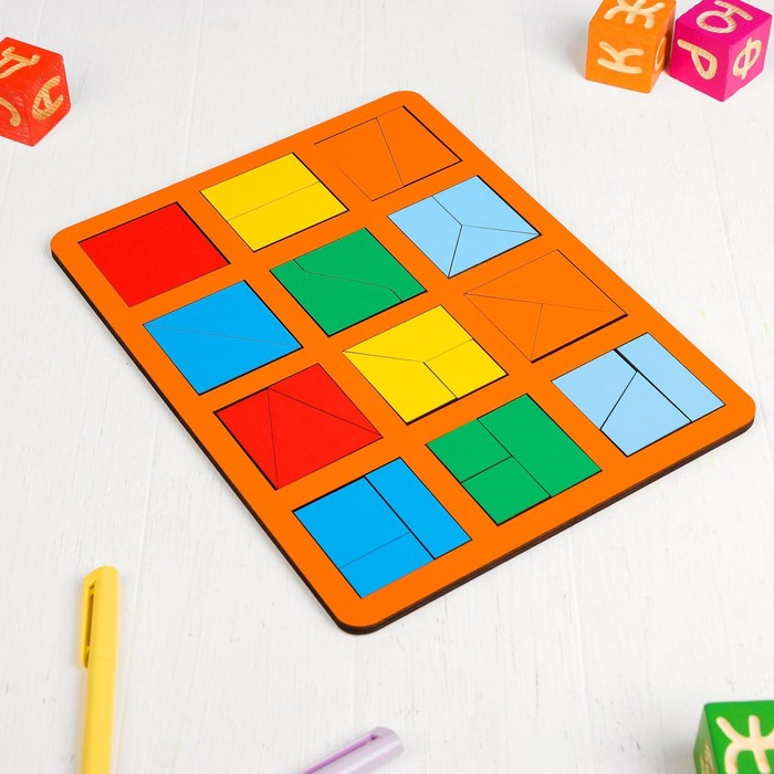 &laquo;Сложи квадрат&raquo; Б.П.Никитин, 1 уровень (макси), МИКС