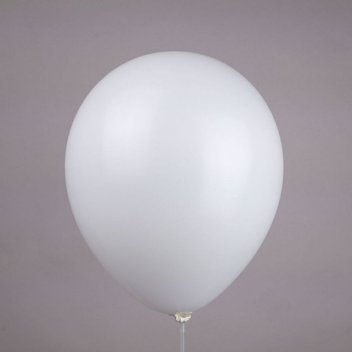 Шар латексный 12 Шар латексный 12", пастель, набор 50 шт., цвет белый