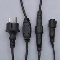 Гирлянда &laquo;Бахрома&raquo; 3 &times; 0.6 м, IP44, УМС, тёмная нить, 160 LED, свечение тёплое белое, 220 В