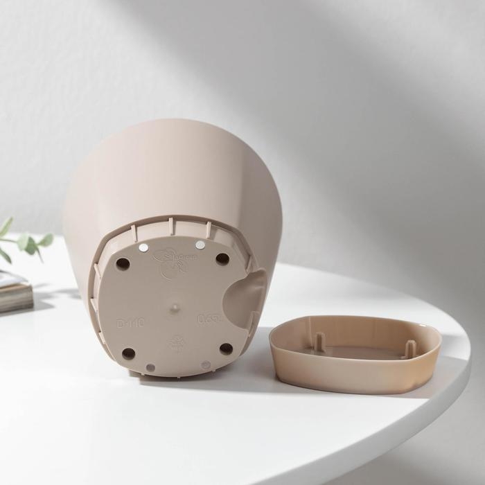 Набор горшков для цветов с прикорневым поливом Amsterdam, 650 мл, 5 шт, цвет МИКС Набор горшков для цветов с прикорневым поливом Amsterdam, 650 мл, 5 шт, цвет МИКС