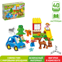 Конструктор &laquo;Зоопарк&raquo;, 40 деталей