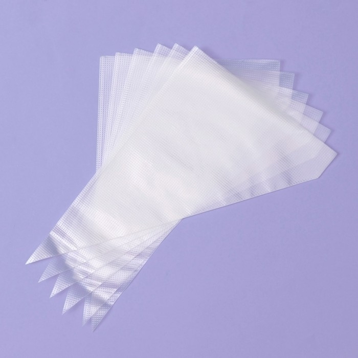 Кондитерские мешки одноразовые Доляна, 30 мкм, 27×17 см (размер S), 100 шт Кондитерские мешки одноразовые Доляна, 30 мкм, 27×17 см (размер S), 100 шт