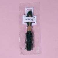 Брашинг, прорезиненная ручка, d = 2/4 &times; 23 см, цвет зелёный/золотистый