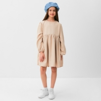 Платье для девочки MINAKU цвет бежевый, размер 134