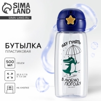 Бутылка для воды &laquo;Иду гулять в любую погоду&raquo;, 750 мл