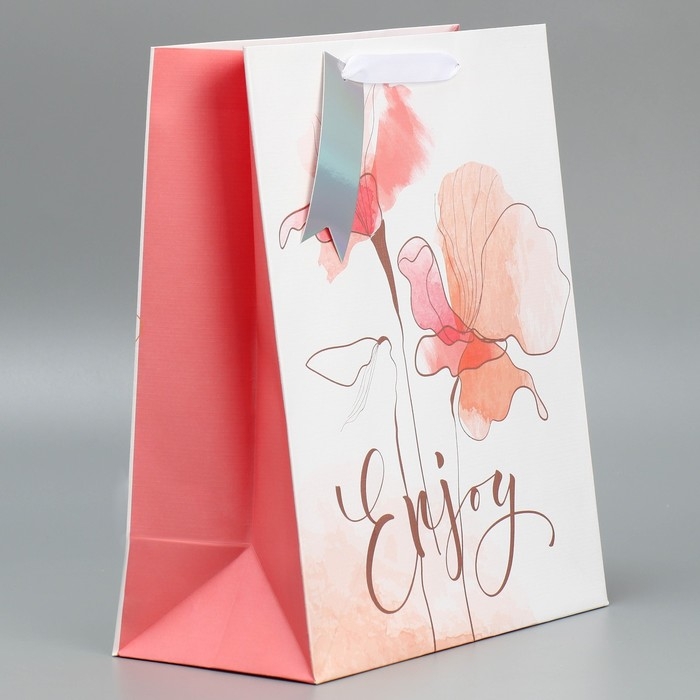 Пакет подарочный ламинированный, упаковка, «Нежность», 25.4 х 30.5 х 12.7 см Пакет подарочный ламинированный, упаковка, «Нежность», 25.4 х 30.5 х 12.7 см