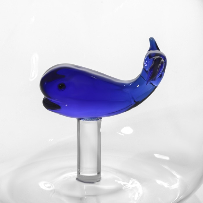 Кружка стеклянная с фигуркой на дне «Серен. Кит», 350 мл Кружка стеклянная с фигуркой на дне «Серен. Кит», 350 мл