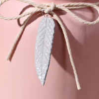 Ваза керамика настольная "Домашняя" бантик с листочком, 9х10х20 см, микс Ваза керамика настольная "Домашняя" бантик с листочком, 9х10х20 см, микс