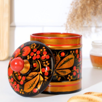 Кадочка, средняя, 9×14 см, хохлома, микс Кадочка, средняя, 9×14 см, хохлома, микс