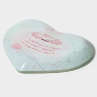 Блюдо стеклянное сервировочное Доляна &laquo;Сердце. Сладости&raquo;, 25,5&times;21,8&times;2,6 см