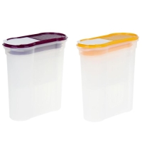 Набор банок &laquo;Стайл&raquo;, 3 шт: 1,3 л; 2,2 л; 4 л, прозрачный, крышки микс