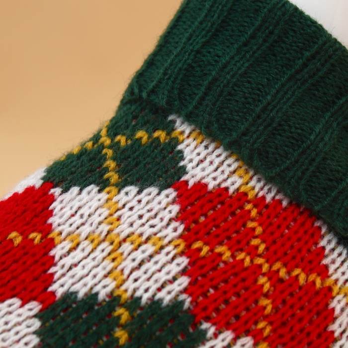 Свитер "Шахматы", S (ДС 23, ОШ 23, ОГ 26-45 см)