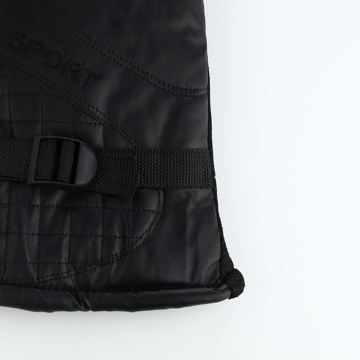 Перчатки мужские, безразмерные, с утеплителем, цвет чёрный Перчатки мужские, безразмерные, с утеплителем, цвет чёрный