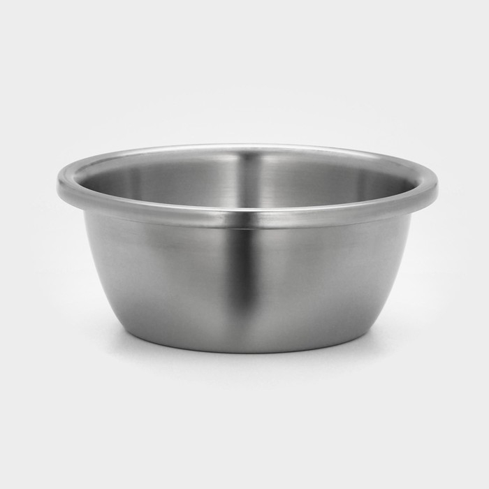 Миска из нержавеющей стали &laquo;Проф&raquo;, 2,3 л, 22&times;9 см, матовая, толщина стали 0,6 мм