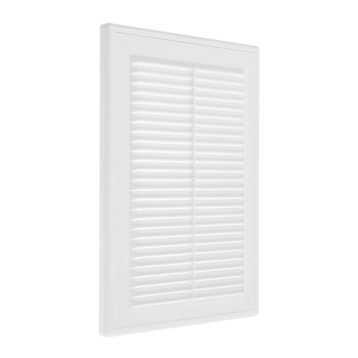 Решетка вентиляционная ZEIN Люкс ЛР185-ОК, 185 x 255 мм, сетка, разъемная, обратный клапан