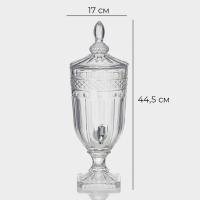 Диспенсер для напитков стеклянный Magistro &laquo;Изыск&raquo;, 3 л, 17&times;44,5 см
