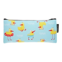 Пенал мягкий 1 отделение, 90х200, плоский, искусственная кожа, универсальный, голубой, Colorio Пенал мягкий 1 отделение, 90х200, плоский, искусственная кожа, универсальный, голубой, Colorio