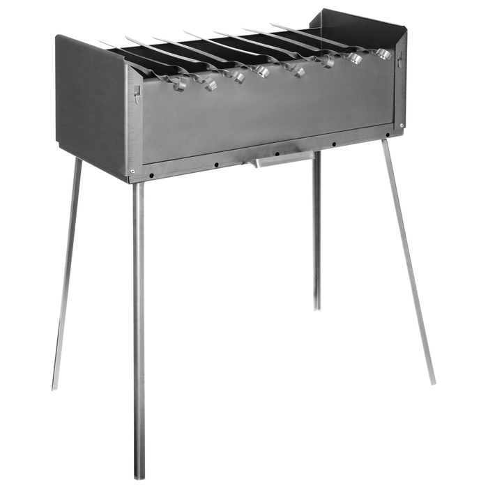 Мангал-дипломат &laquo;КЕДР&raquo; + 8 шампуров, 570 x 280 x 700, сталь 1,5 мм