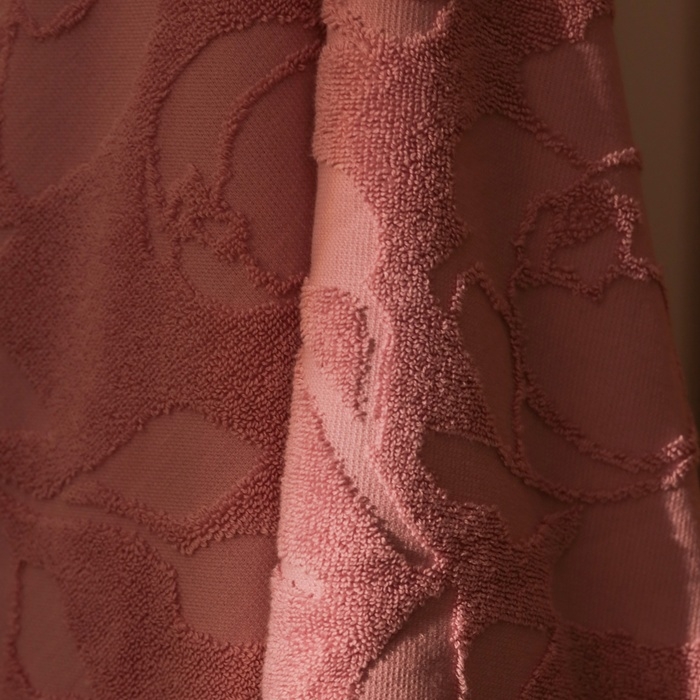 Полотенце махровое жаккардовое LoveLife Flowers 50х90 см, цвет розовый, 100% хл, 500 гр/м2