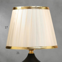 Лампа настольная 16136/1BK E27 40Вт черно-золотой 21х21х34 см RISALUX