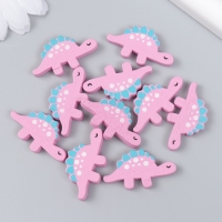 Декор для творчества дерево "Динозаврики" набор 10 шт 3,4х1,8 см