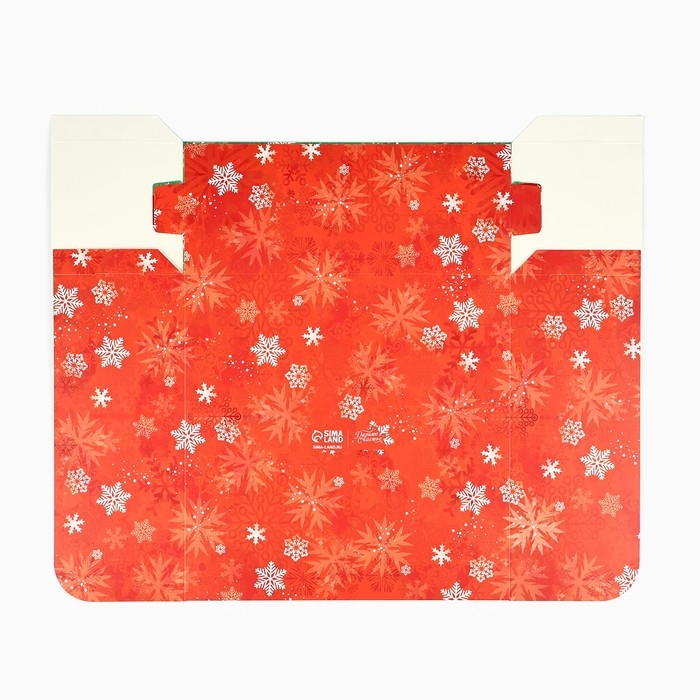 Подарочная коробка  новогодняя складная &laquo;С новым годом&raquo;, 25 х 25 х 10 см, Новый год