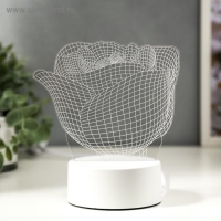 Светильник "Роза" LED RGB от сети RISALUX Светильник "Роза" LED RGB от сети RISALUX