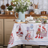 Скатерть "Этель" Пасхальные Тильды 110х147 см, 100% хл, саржа 190 гр/м2 Скатерть "Этель" Пасхальные Тильды 110х147 см, 100% хл, саржа 190 гр/м2