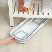 Ведро для уборки складное, 63&times;25&times;20 см (дно 53&times;17 см), цвет серый