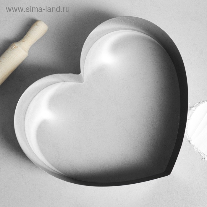 Форма для выпечки и выкладки &laquo;Сердце&raquo;, h-8,5 см, 30 х 30 см