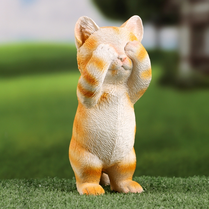Садовая фигура Садовая фигура "Попрошайка котик" 8х9х20см МИКС