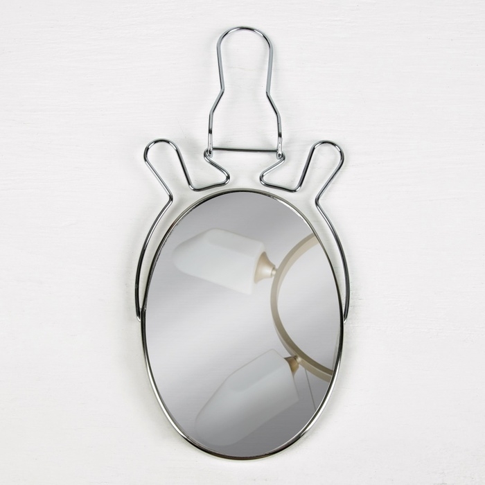 Зеркало настольное - подвесное «Овал», двустороннее, с увеличением, зеркальная поверхность 11,5 × 15,5 см, цвет серебряный Зеркало настольное - подвесное «Овал», двустороннее, с увеличением, зеркальная поверхность 11,5 × 15,5 см, цвет серебряный
