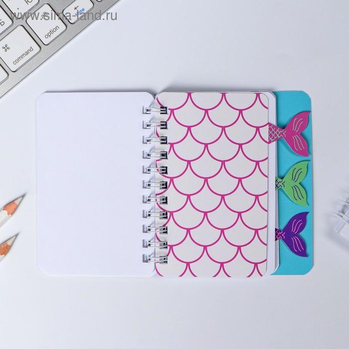 Блокнотик с разделителями "Русалочка", А7, 40 л