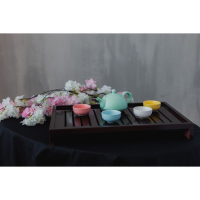 Набор для чайной церемонии керамический &laquo;Утро&raquo;, 5 предметов: 4 пиалы 50 мл, чайник 200 мл