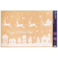 Наклейки новогодние на окна &laquo;Чудес в Новом Году&raquo;, многоразовые, 33 х 50 см, Новый год