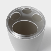 Набор для ванной «Эталон», 4 предмета: дозатор для мыла, мыльница, 2 стакана, 24×8×17 см, цвет серый Набор для ванной «Эталон», 4 предмета: дозатор для мыла, мыльница, 2 стакана, 24×8×17 см, цвет серый