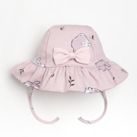 Чепчик (панамка) Крошка Я "Зайчик", серый, р.46 Чепчик (панамка) Крошка Я "Зайчик", серый, р.46