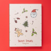 Тарелка новогодняя Доляна Sweey Treats, 37,5&times;28&times;2,5 см, керамика, цвет белый