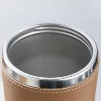 Термостакан в кожзаме &laquo;Настоящий мужик&raquo;, 450 мл