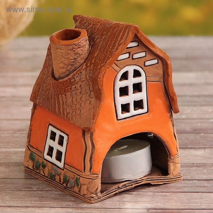 Аромалампа Домик &laquo;Забава&raquo;, малая, 9 см, ручная работа,  микс