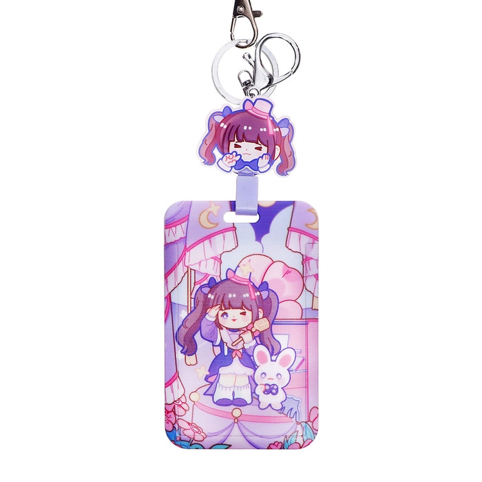 Бейдж-карман вертикальный внешний 110*68мм, внут 85*54мм, пластик, Аниме, лента 80*2см Бейдж-карман вертикальный внешний 110*68мм, внут 85*54мм, пластик, Аниме, лента 80*2см